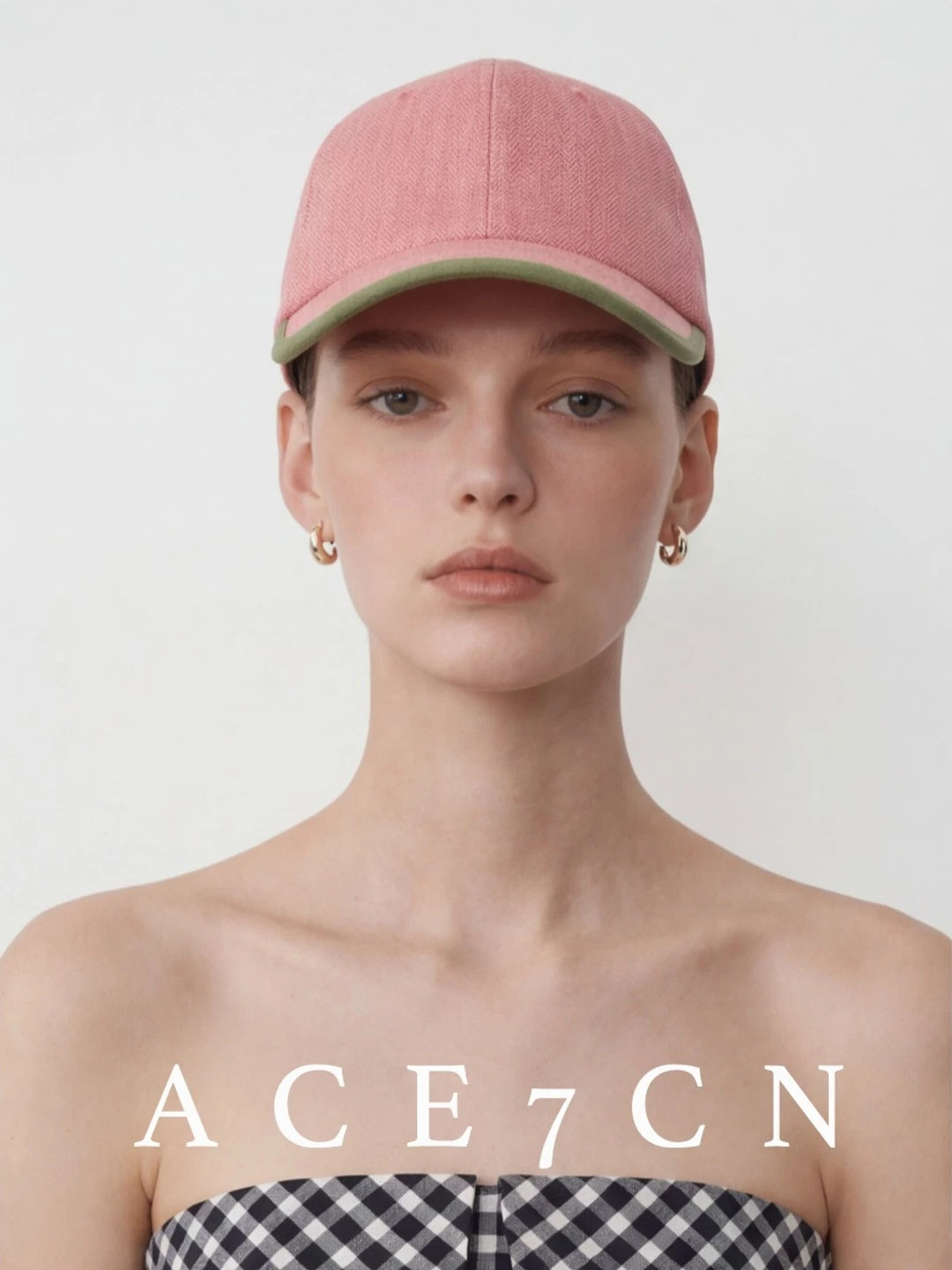 Bound-Edge Linen Baseball Cap — ACE7CN