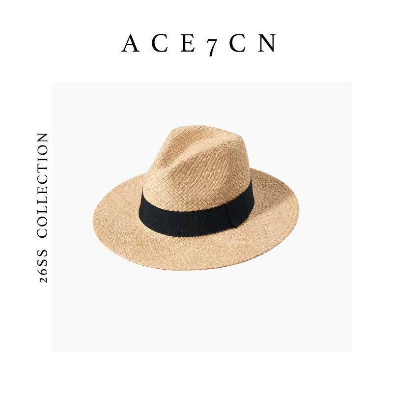 Natural Raffia Fedora — ACE7CN