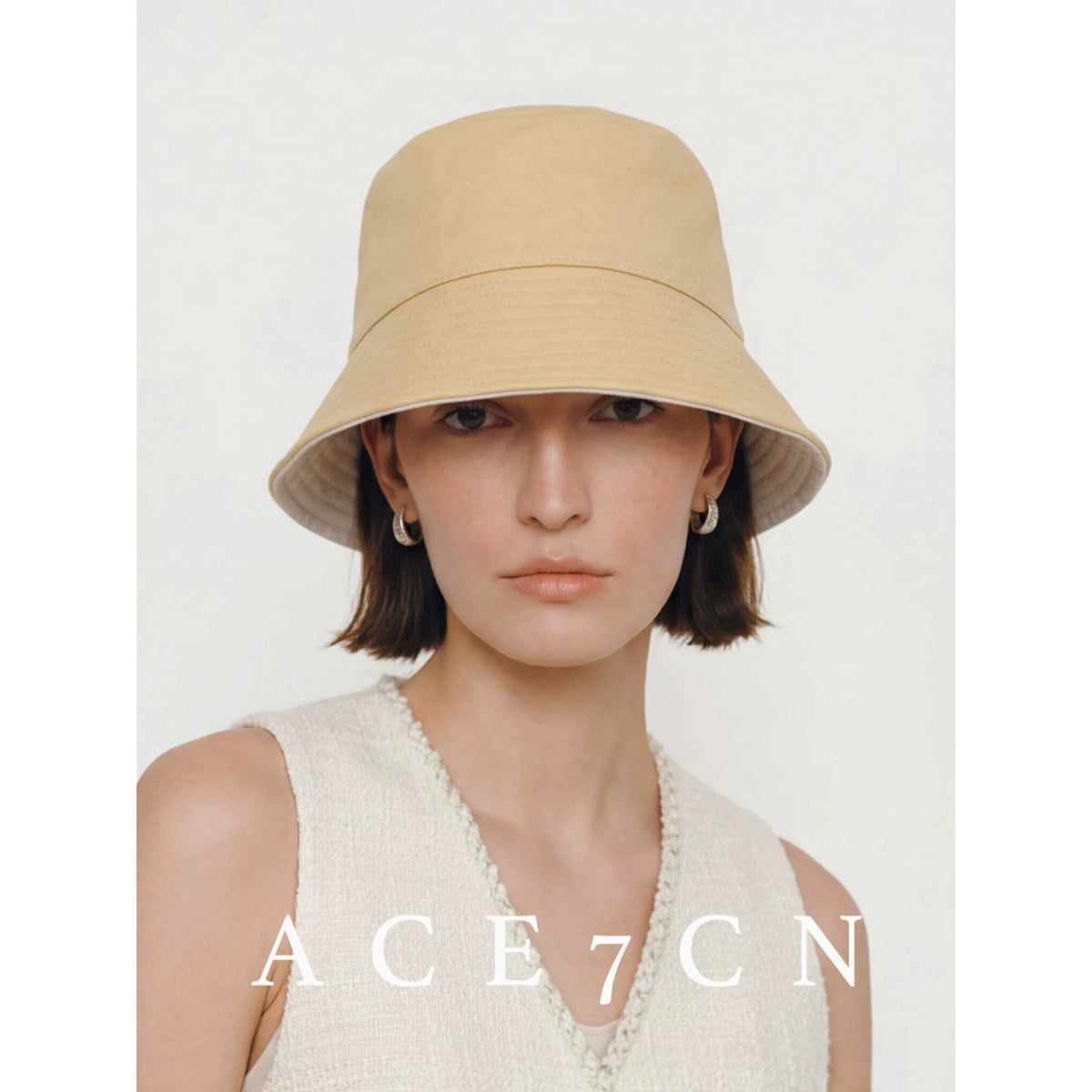 Foldable Plain Bucket Hat — ACE7CN