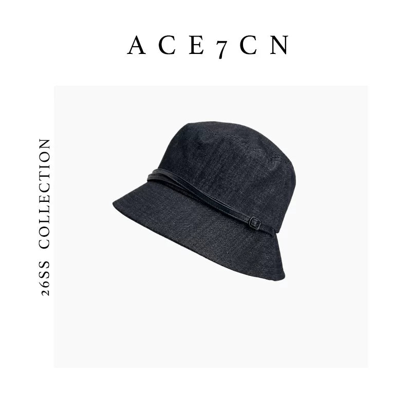 Downturned-Brim Bucket Hat — ACE7CN