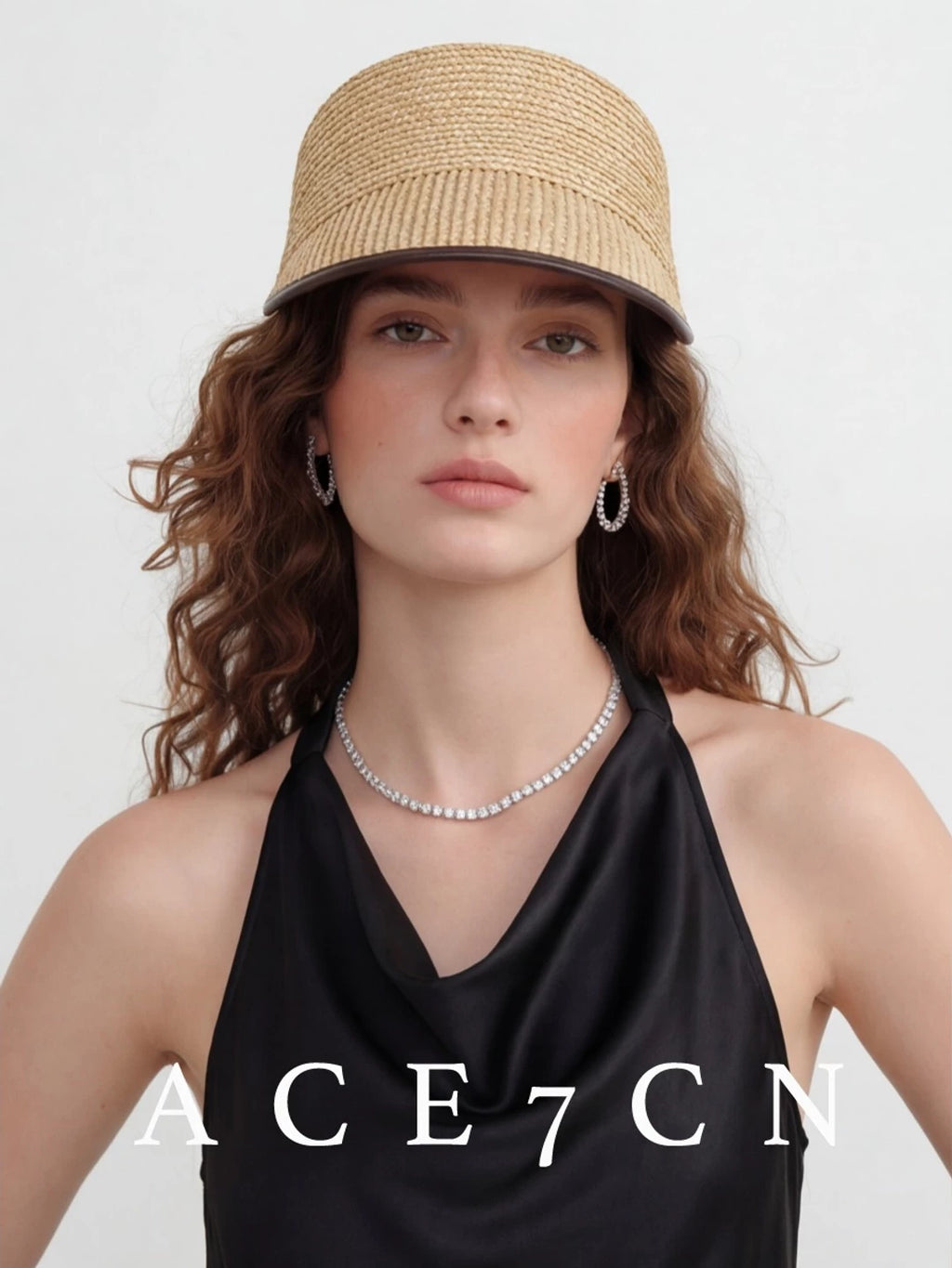 Hand-Woven Wheat-Straw Equestrian Cap — ACE7CN