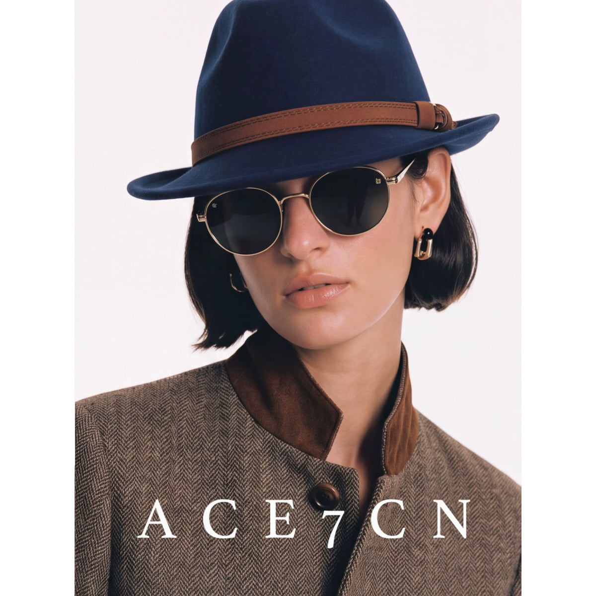 Belt-Buckle Western Panama Hat — ACE7CN