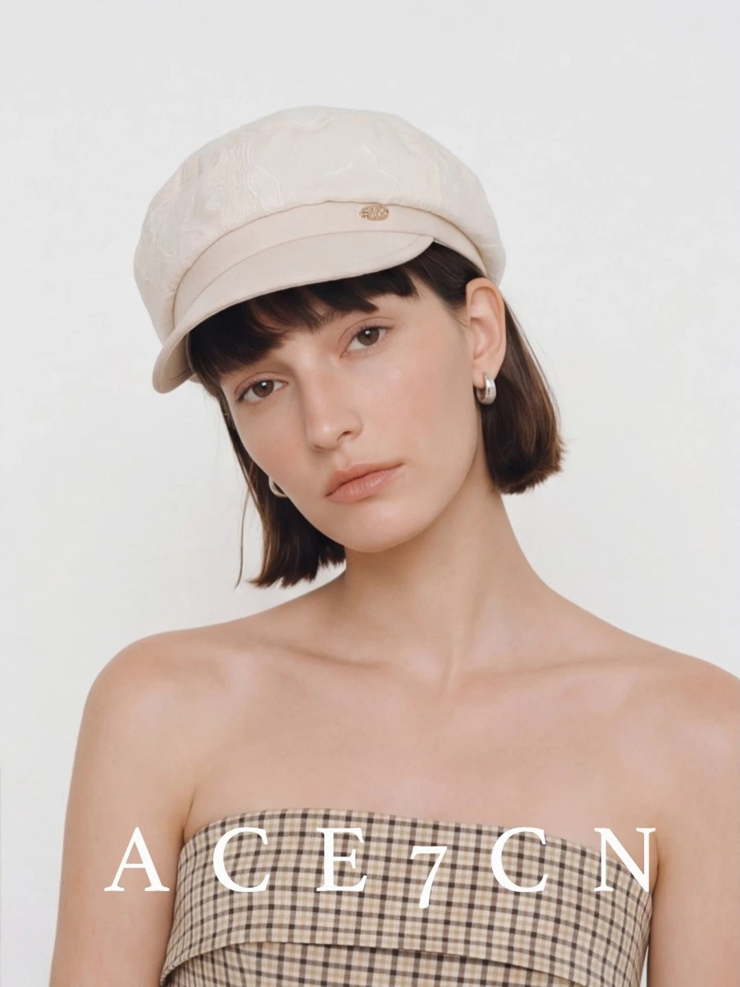 Burnout Tencel Newsboy Cap — ACE7CN
