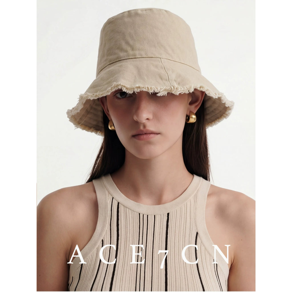 Lightweight Cotton Lampshade Bucket Hat — ACE7CN