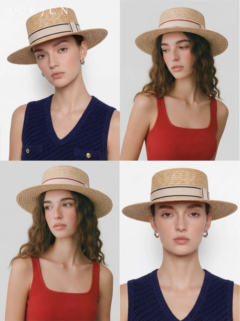 Hand-Woven Wheat-Straw Fedora — ACE7CN