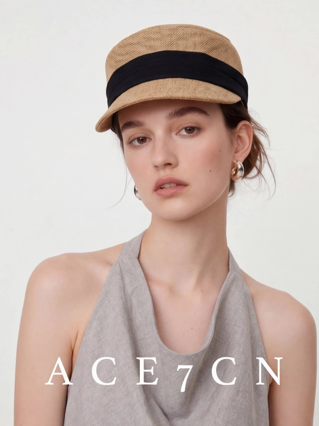 Woven Fabric Riding Cap — ACE7CN