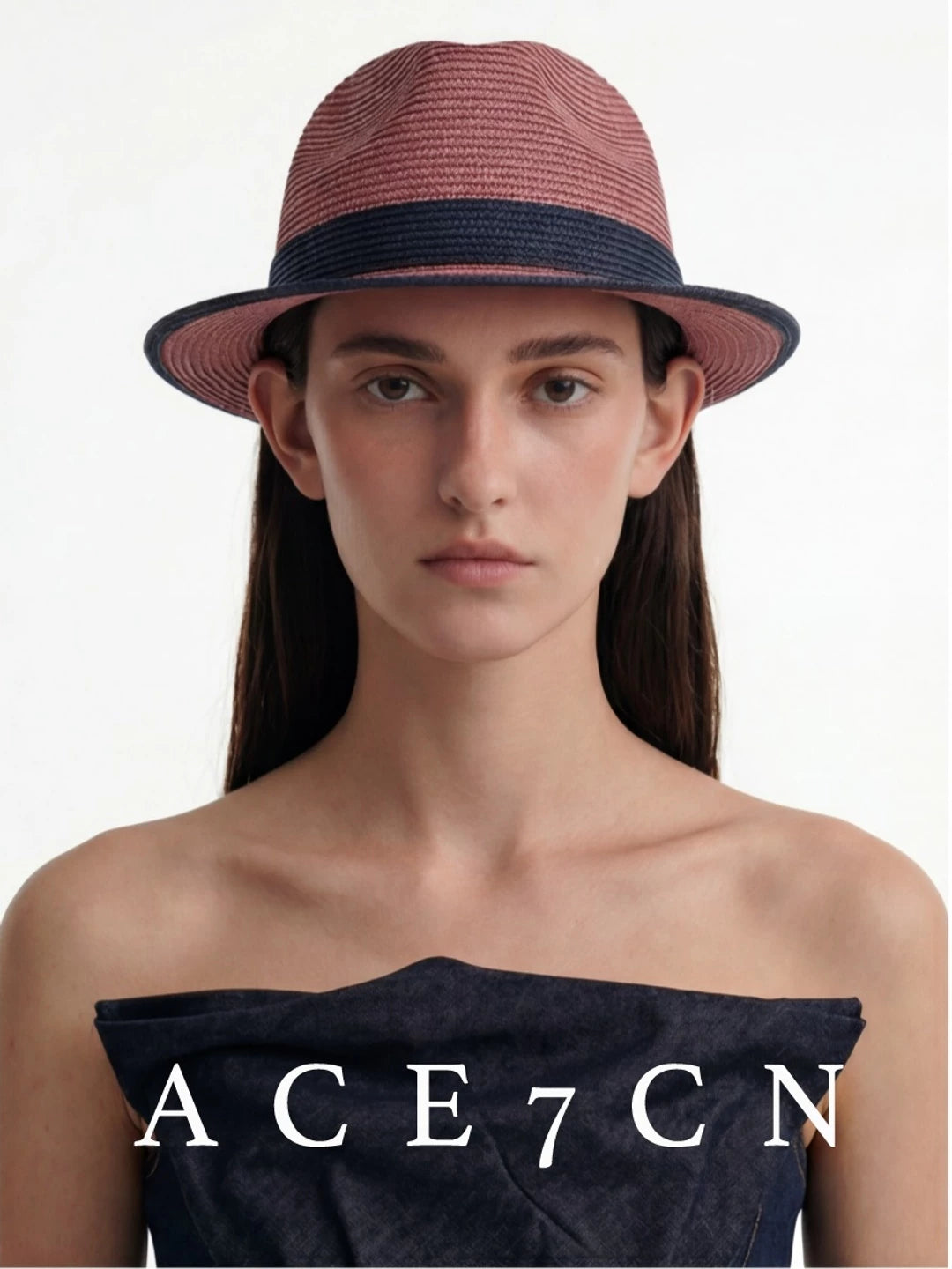 Woven Paper-Straw Sun Hat — ACE7CN