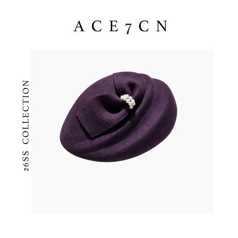 Wool Evening Pillbox Hat — ACE7CN
