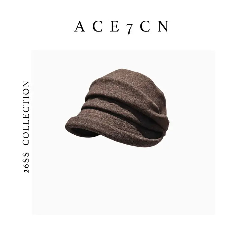 Pinched-Pleat Roll-Brim Bucket Hat — ACE7CN