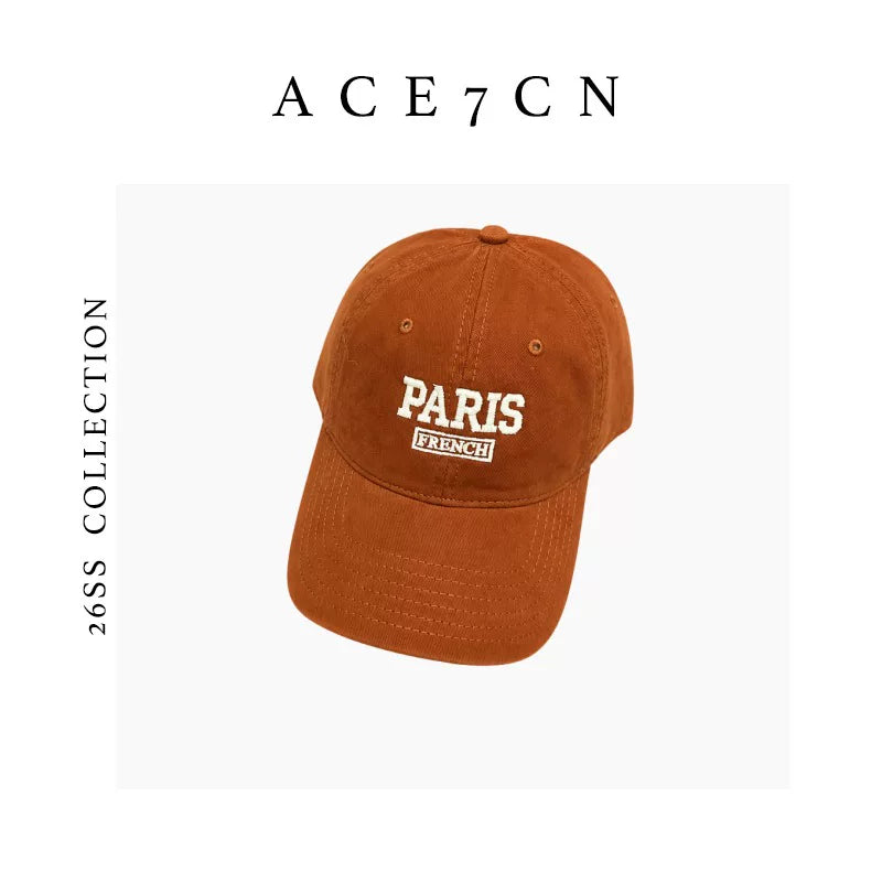 Paris-Embroidered Baseball Cap — ACE7CN