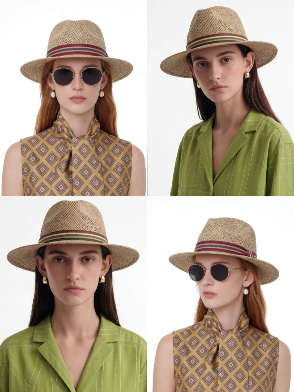 Woven Seagrass Fedora — ACE7CN