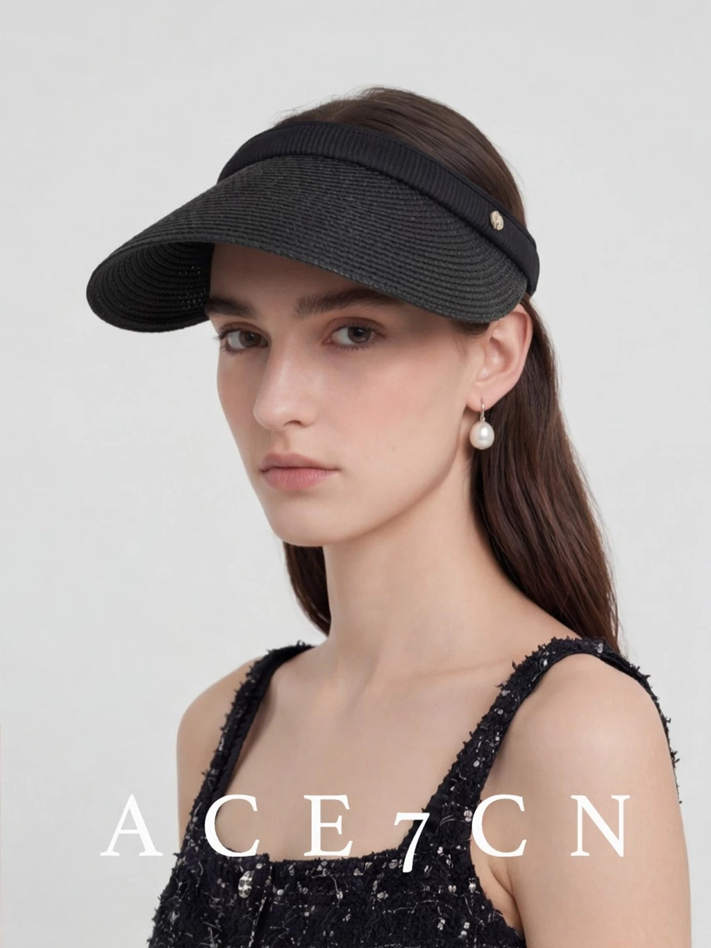 Open-Top Straw Visor — ACE7CN