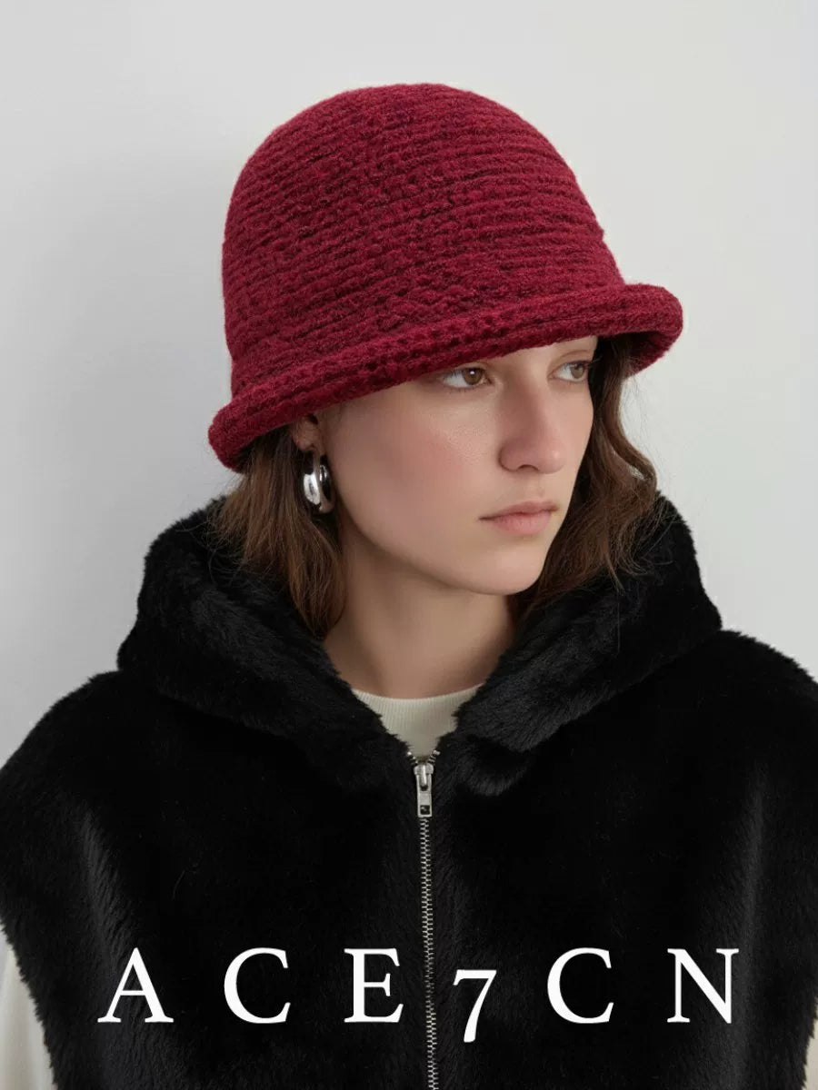 Roll-Brim Hand-Crochet Bucket Hat — ACE7CN