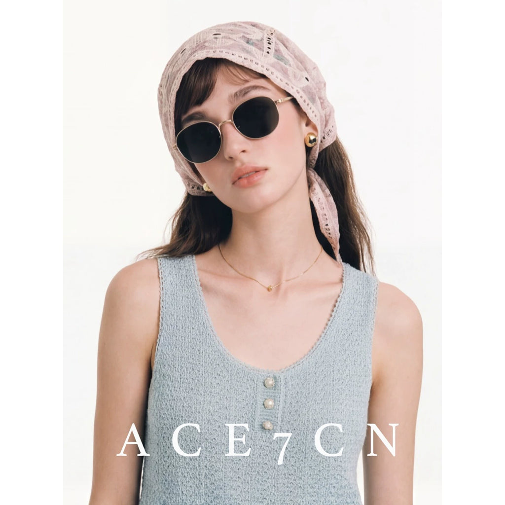 Embossed Embroidered Head Scarf Hat — ACE7CN