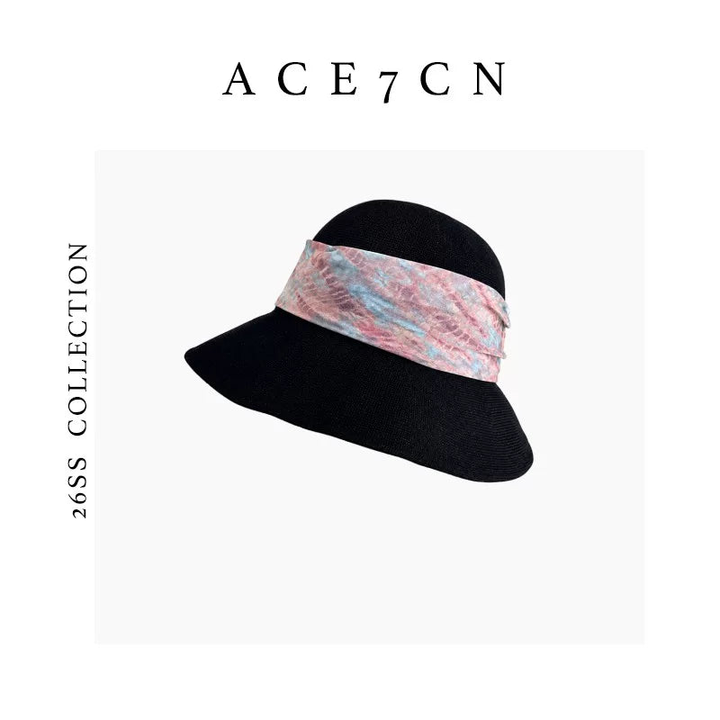 Ink-Wash Band Bucket Hat — ACE7CN
