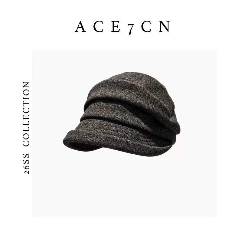 Pinched-Pleat Roll-Brim Bucket Hat — ACE7CN