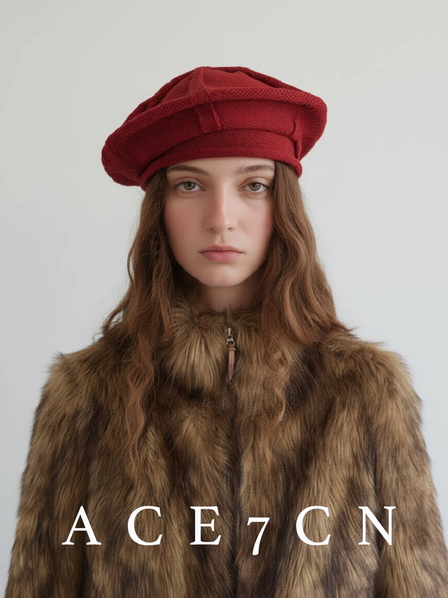 Slouchy Octagonal Painter Beret — ACE7CN