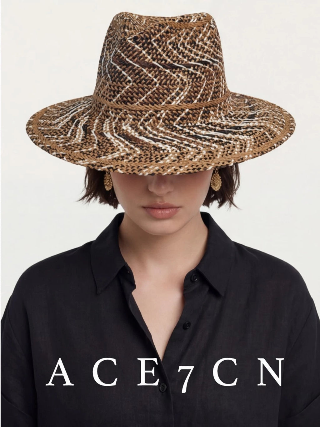 Hand-Woven Straw Panama Hat — ACE7CN