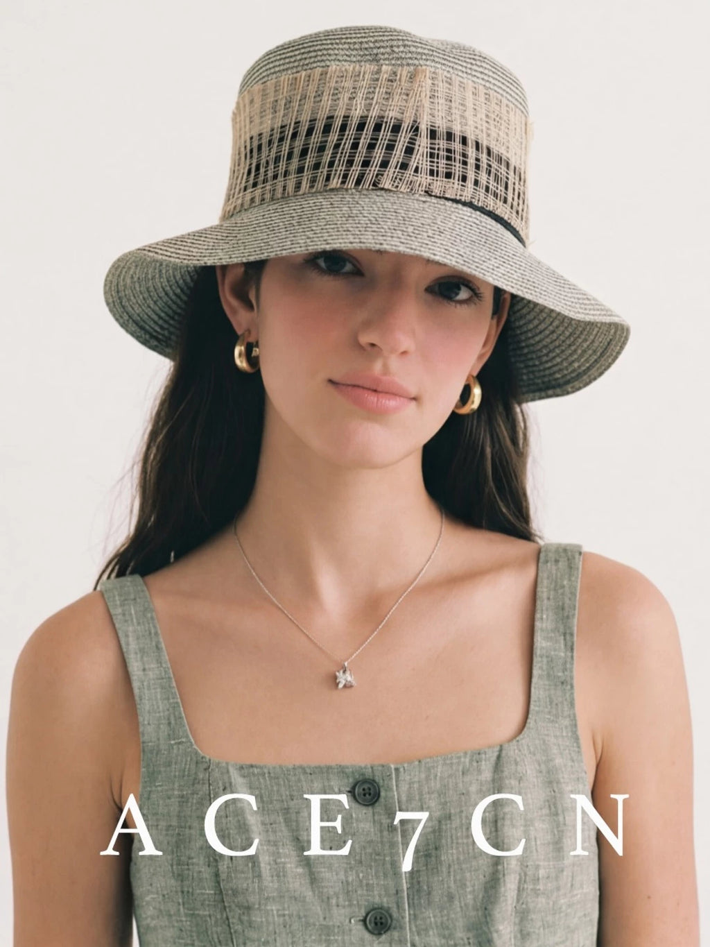 Gray Runway Straw Fedora — ACE7CN