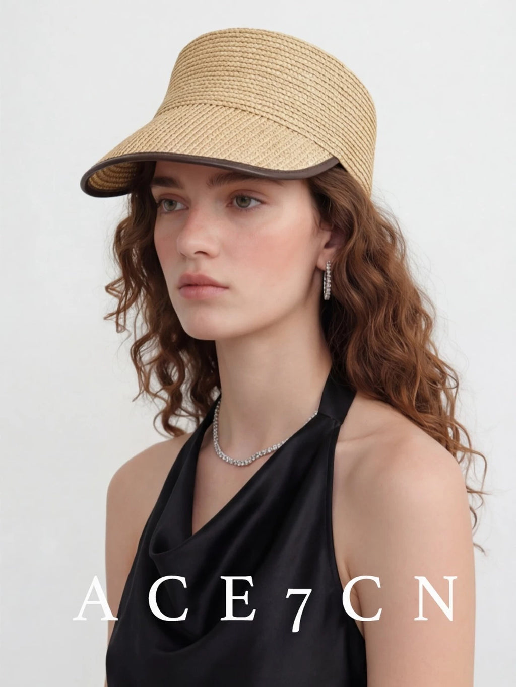 Hand-Woven Wheat-Straw Equestrian Cap — ACE7CN