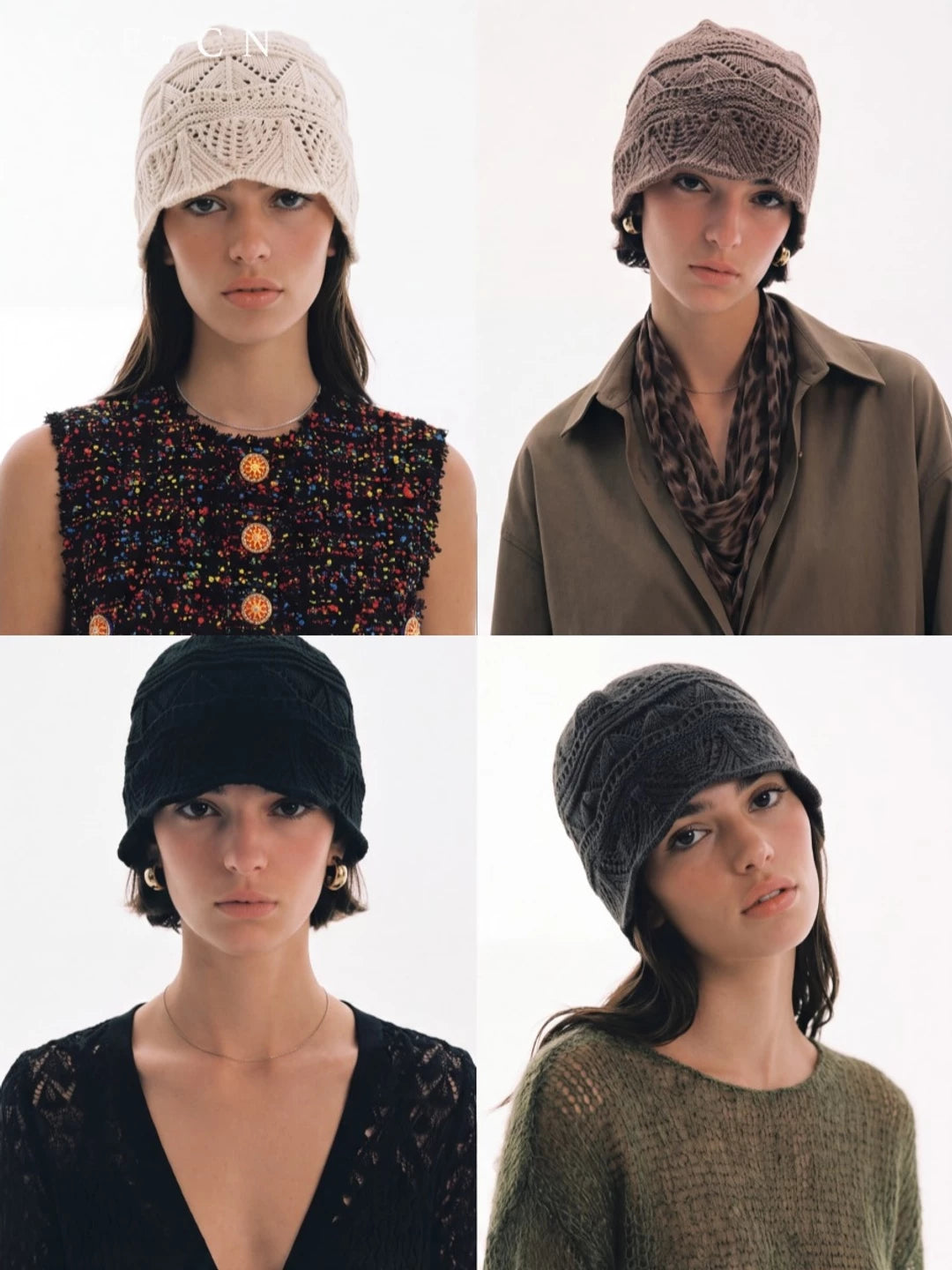 Slouchy Crochet Wrap Beanie — ACE7CN