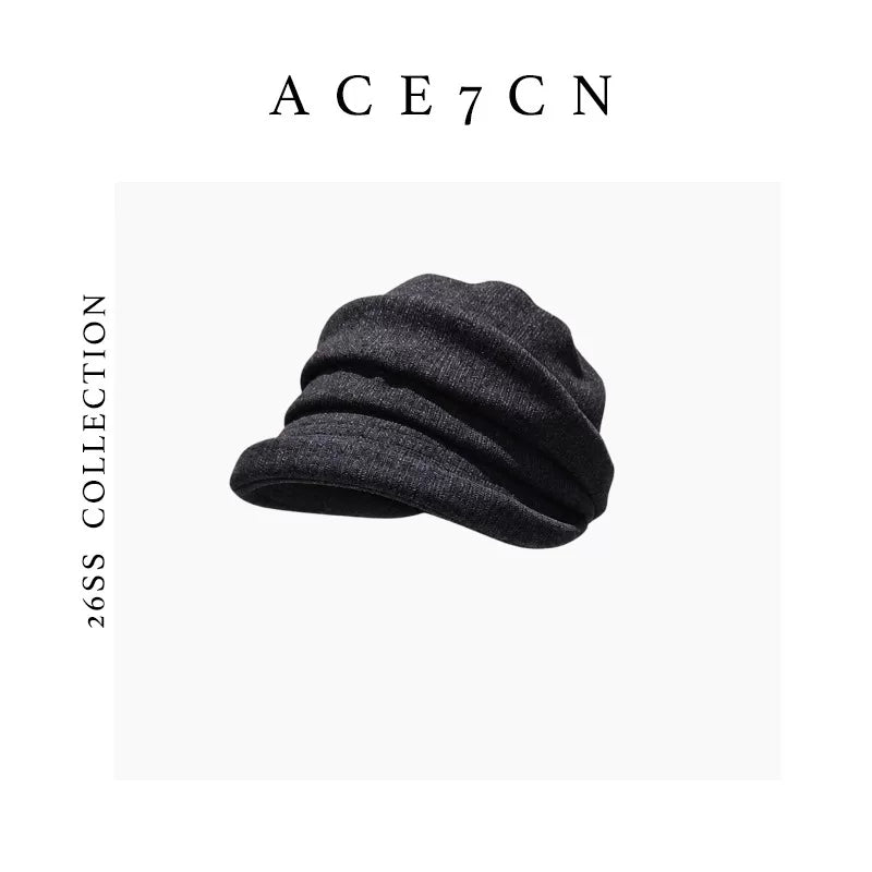 Pinched-Pleat Roll-Brim Bucket Hat — ACE7CN