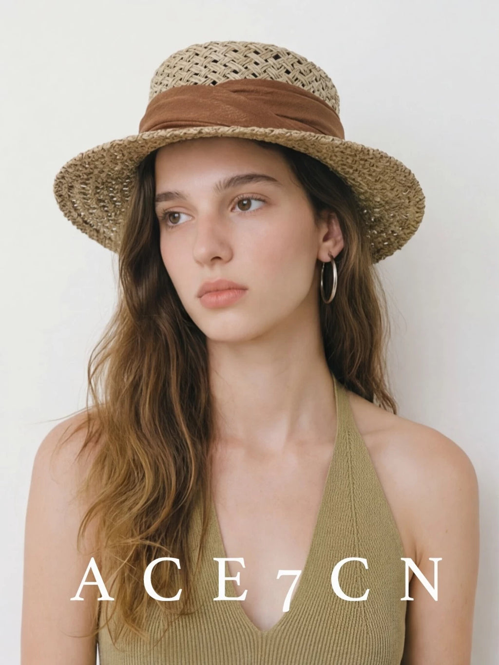 Fine-Woven Straw Fedora — ACE7CN