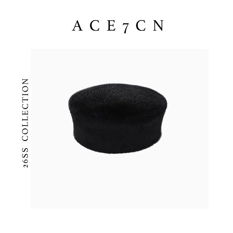 Faux-Mink Plush Pillbox Hat — ACE7CN
