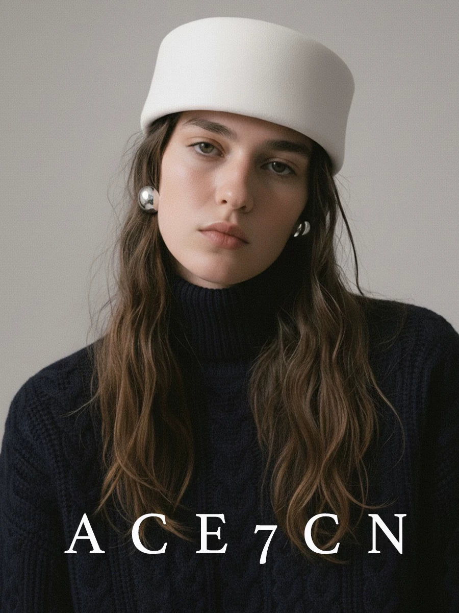 Brimless Wool Pillbox Hat — ACE7CN