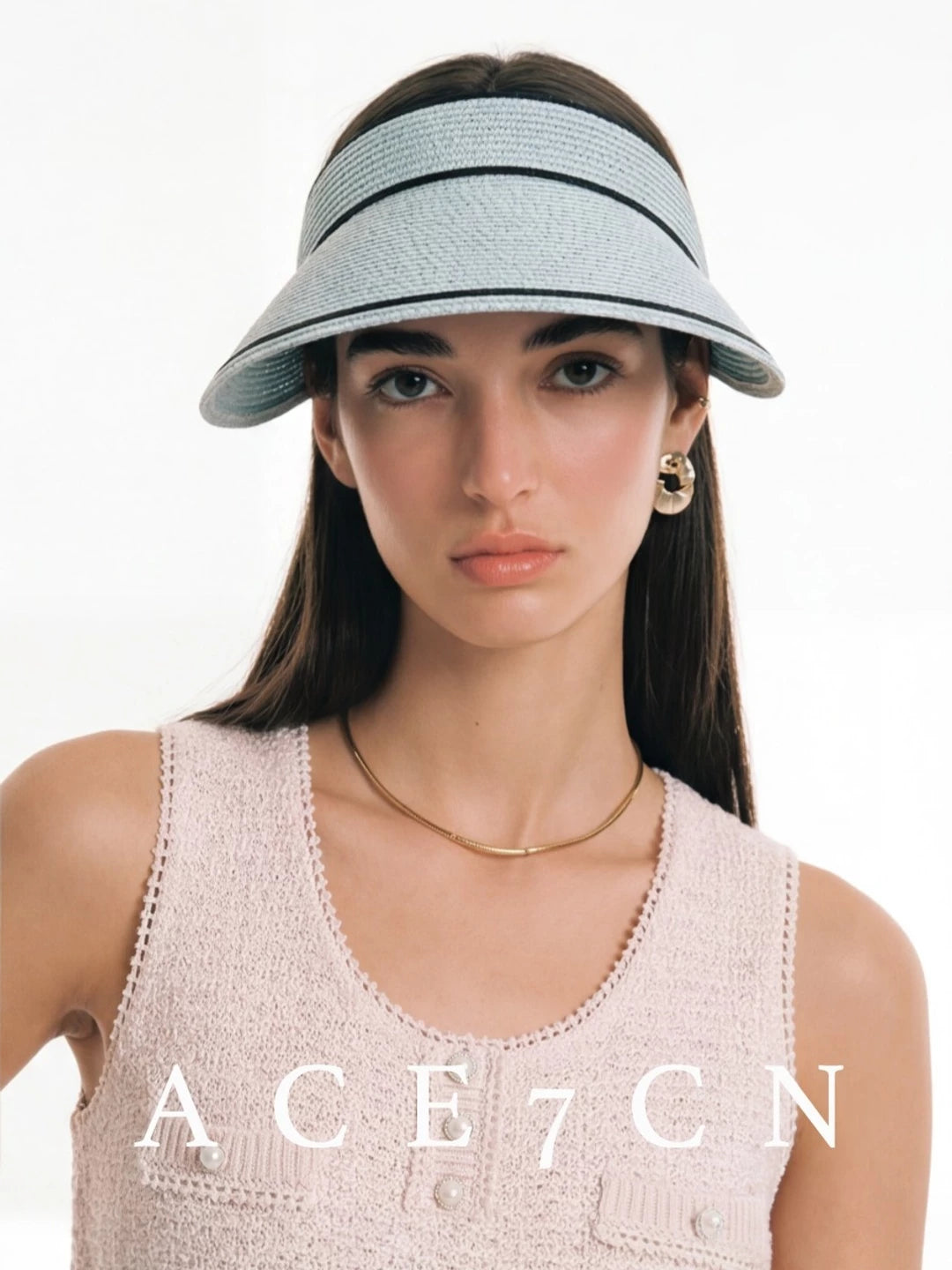Wide-Brim Headband Sun Visor — ACE7CN