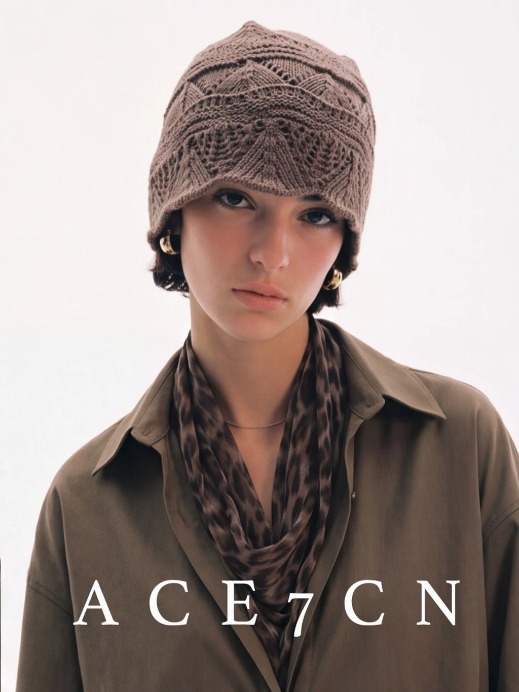 Slouchy Crochet Wrap Beanie — ACE7CN