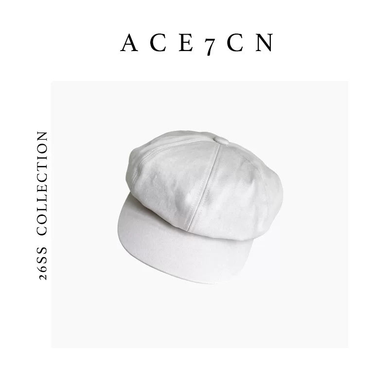 Matte Cotton Newsboy Cap — ACE7CN