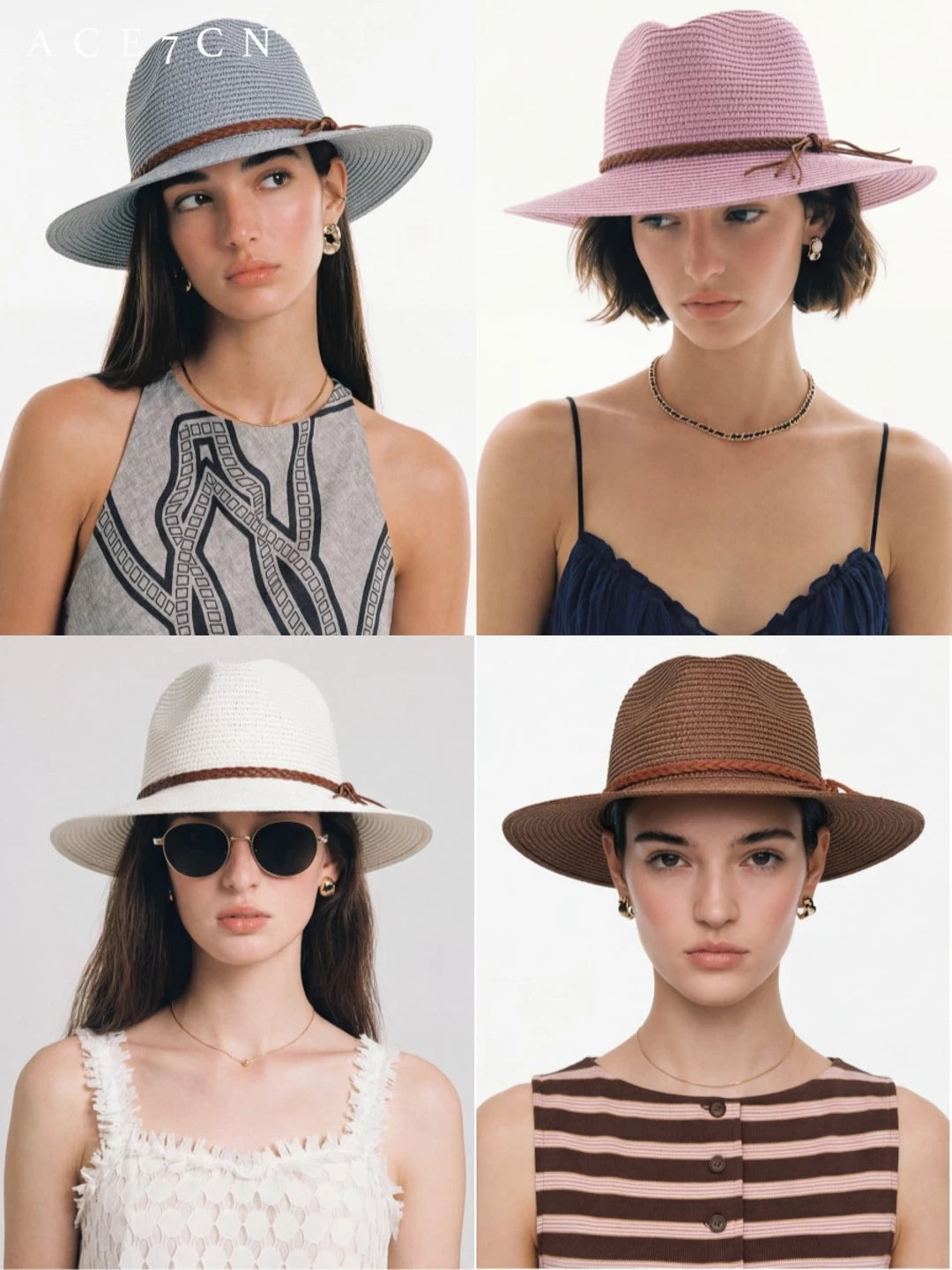 Woven Straw Panama Hat — ACE7CN
