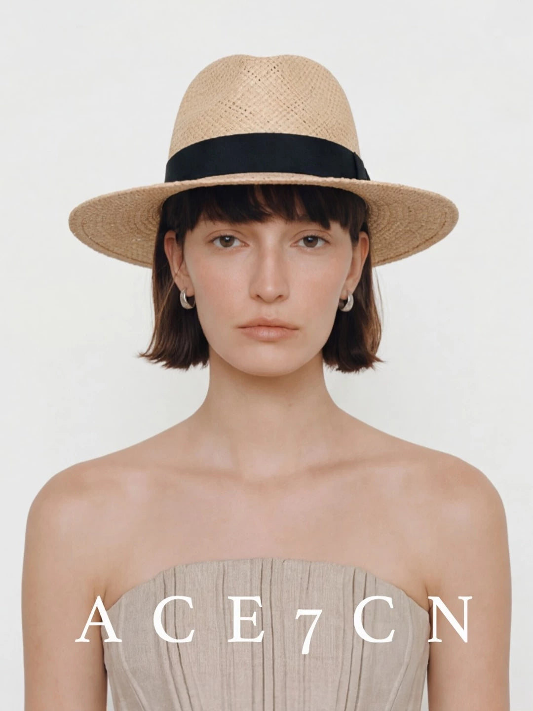 Natural Raffia Fedora — ACE7CN