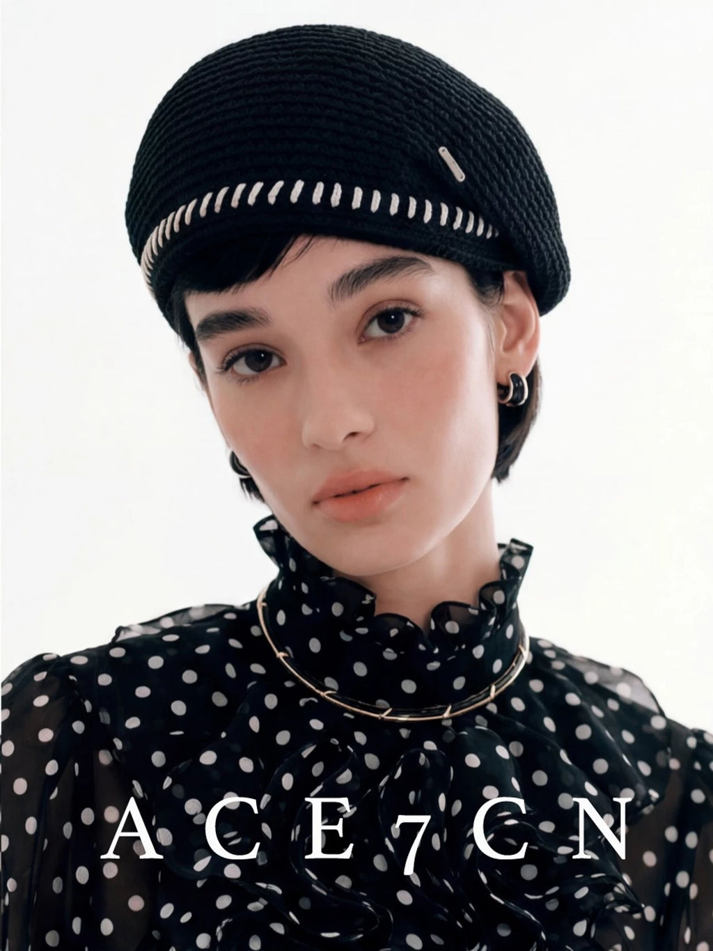 Hand-Stitched Pillbox Beret — ACE7CN