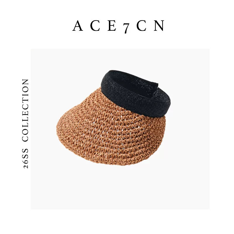 Glitter-Thread Headband Visor — ACE7CN