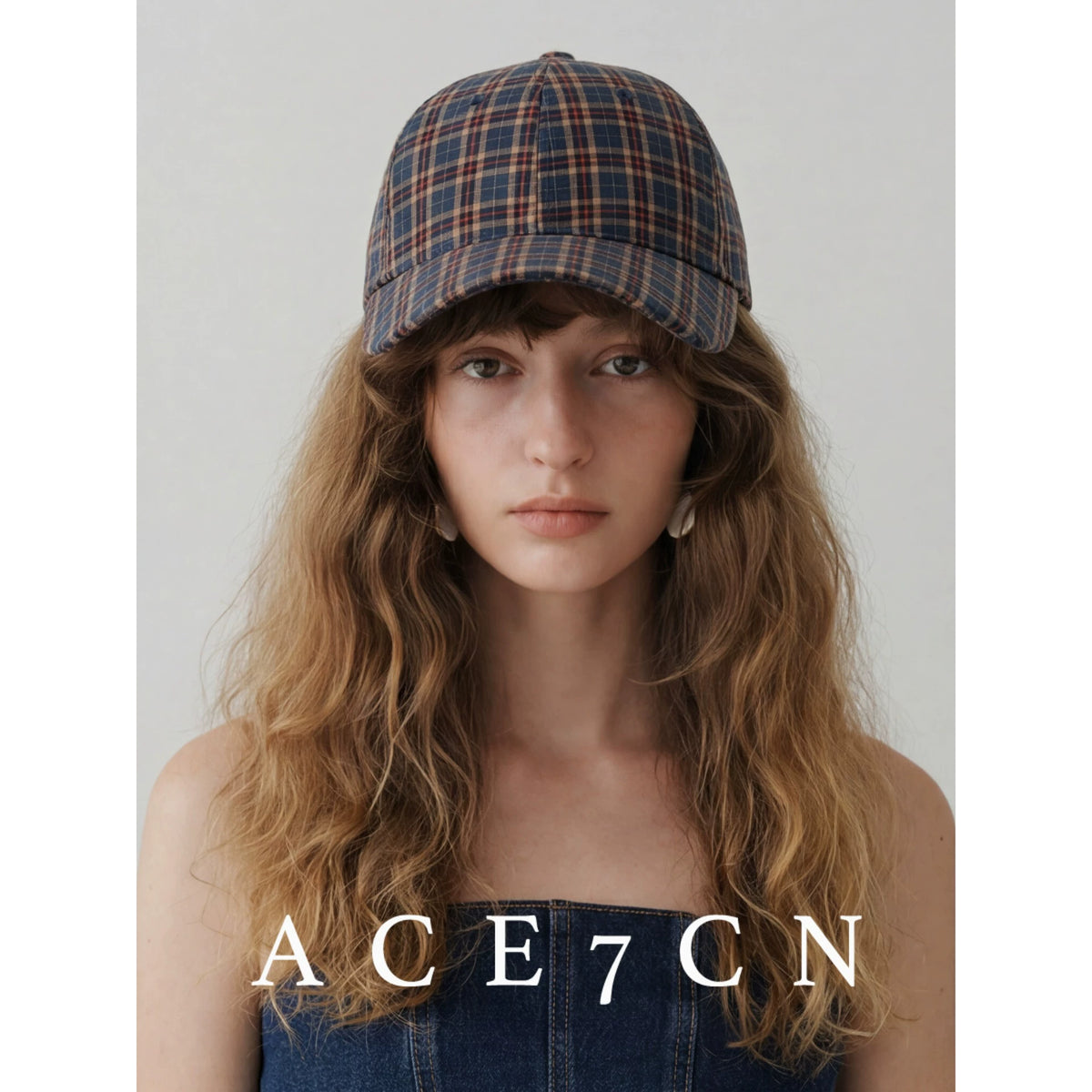 Plaid Baseball Cap — ACE7CN