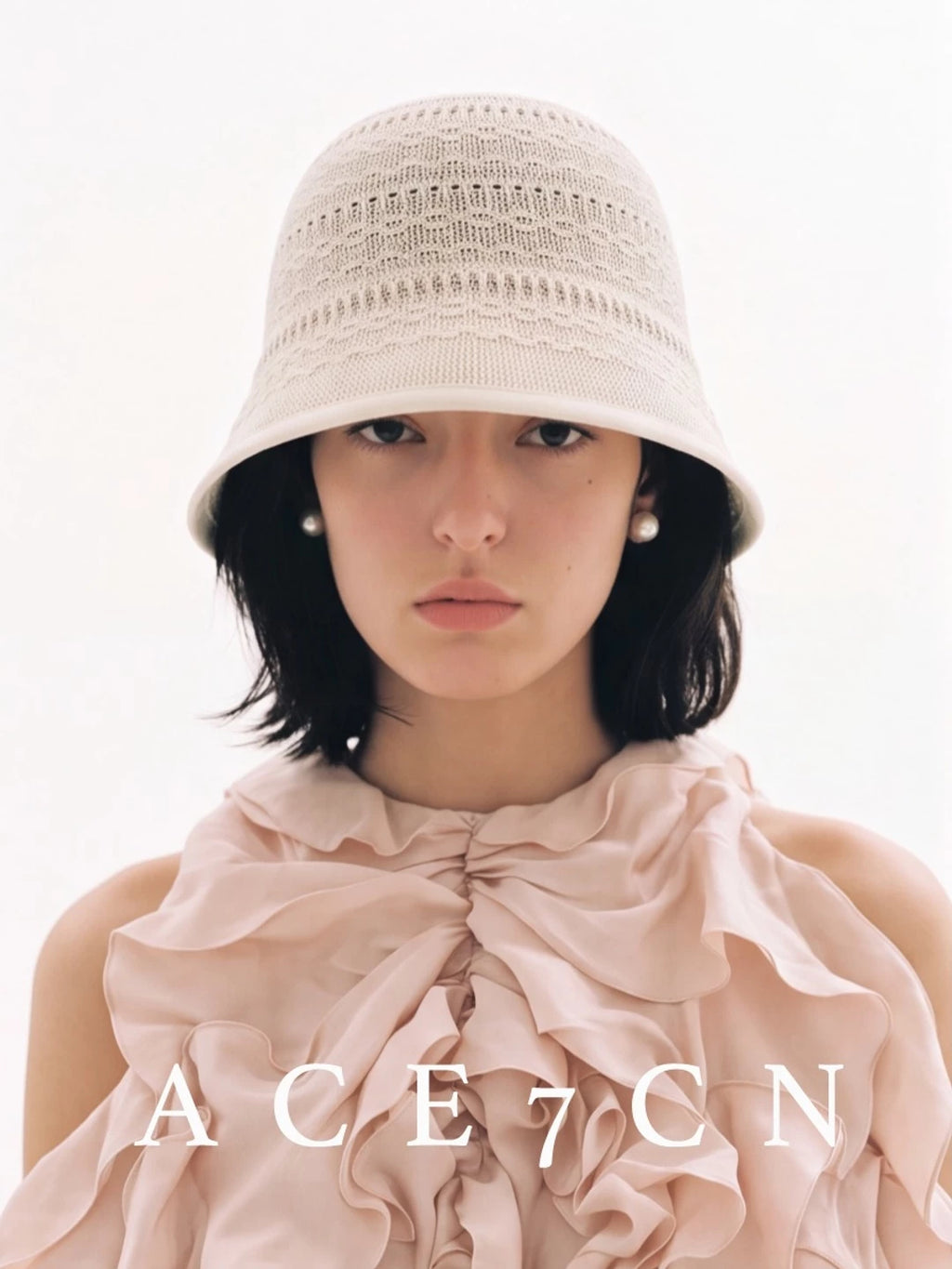 Foldable Openwork Crochet Bucket Hat — ACE7CN