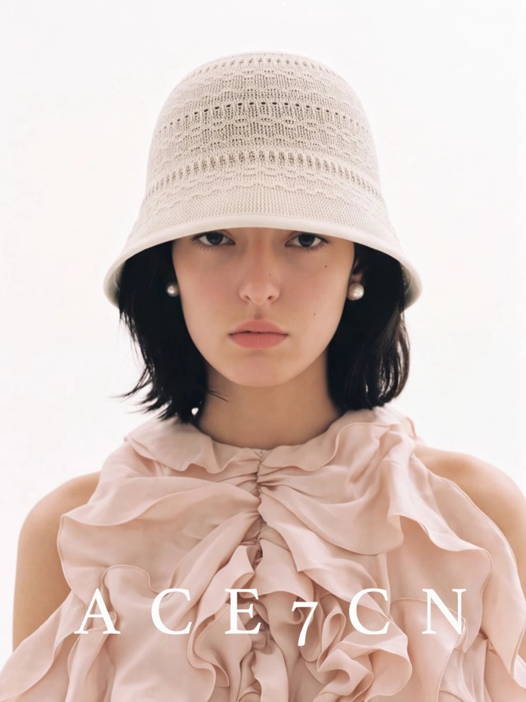 Foldable Openwork Crochet Bucket Hat — ACE7CN