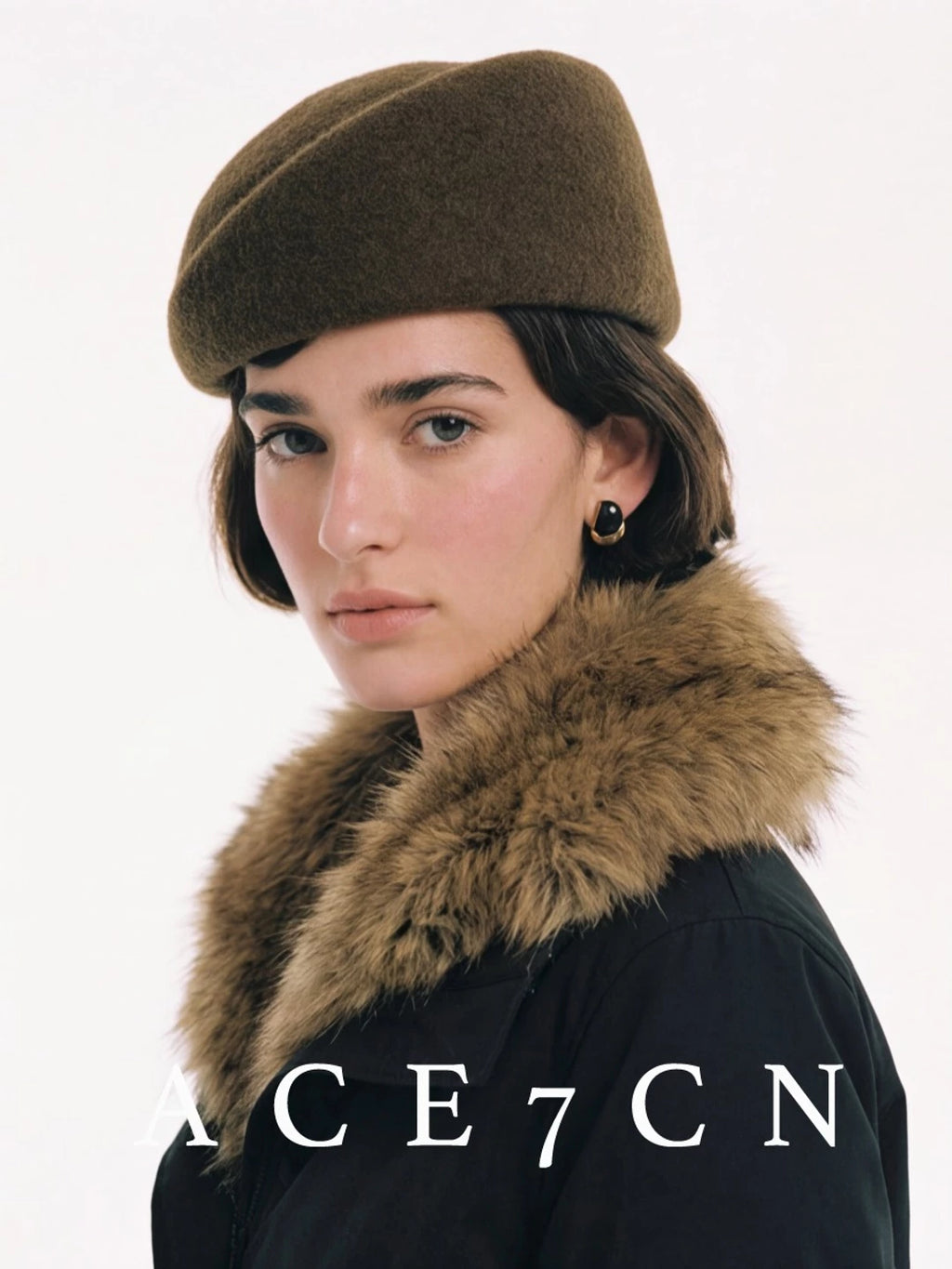 Brimless Wool-Blend Pillbox Hat — ACE7CN