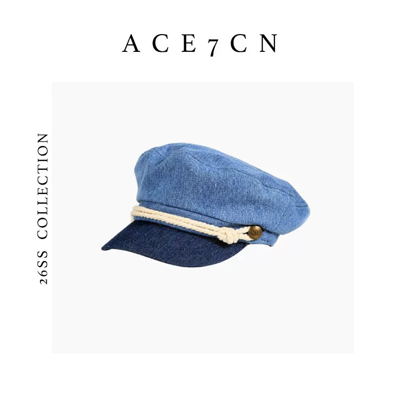 Denim Sailor Cap — ACE7CN