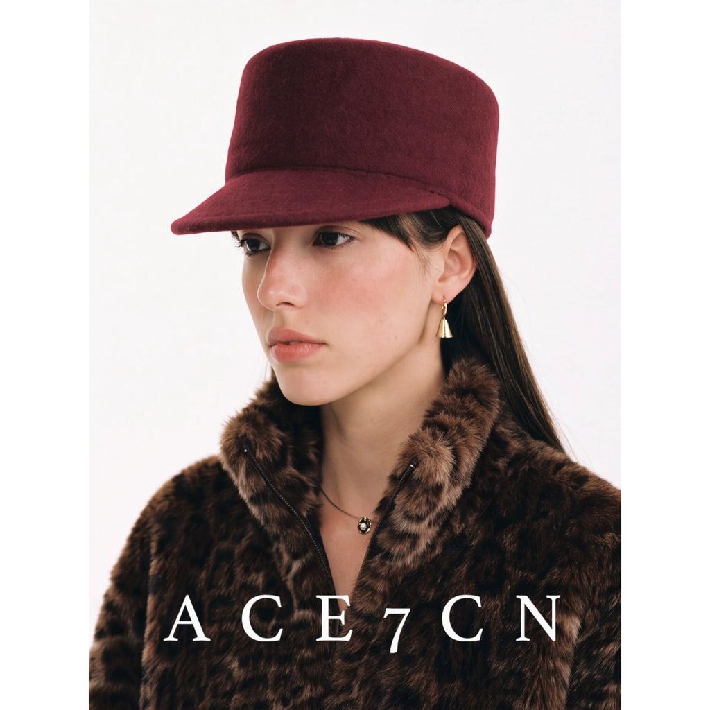 Sculpted Wool Felt Equestrian Cap — ACE7CN
