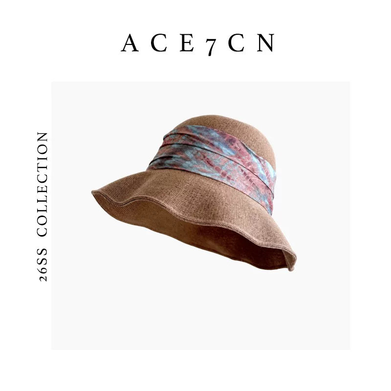 Ink-Wash Band Bucket Hat — ACE7CN