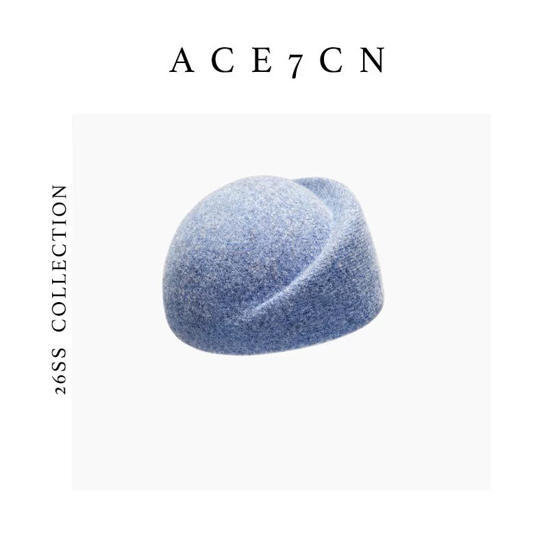 Brimless Wool-Blend Pillbox Hat — ACE7CN