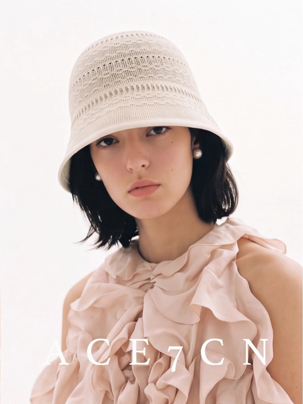 Foldable Openwork Crochet Bucket Hat — ACE7CN