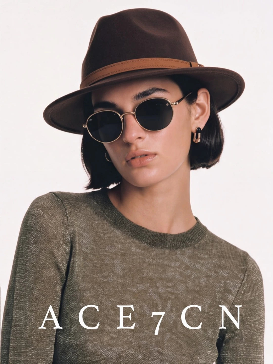 Belt-Buckle Western Panama Hat — ACE7CN