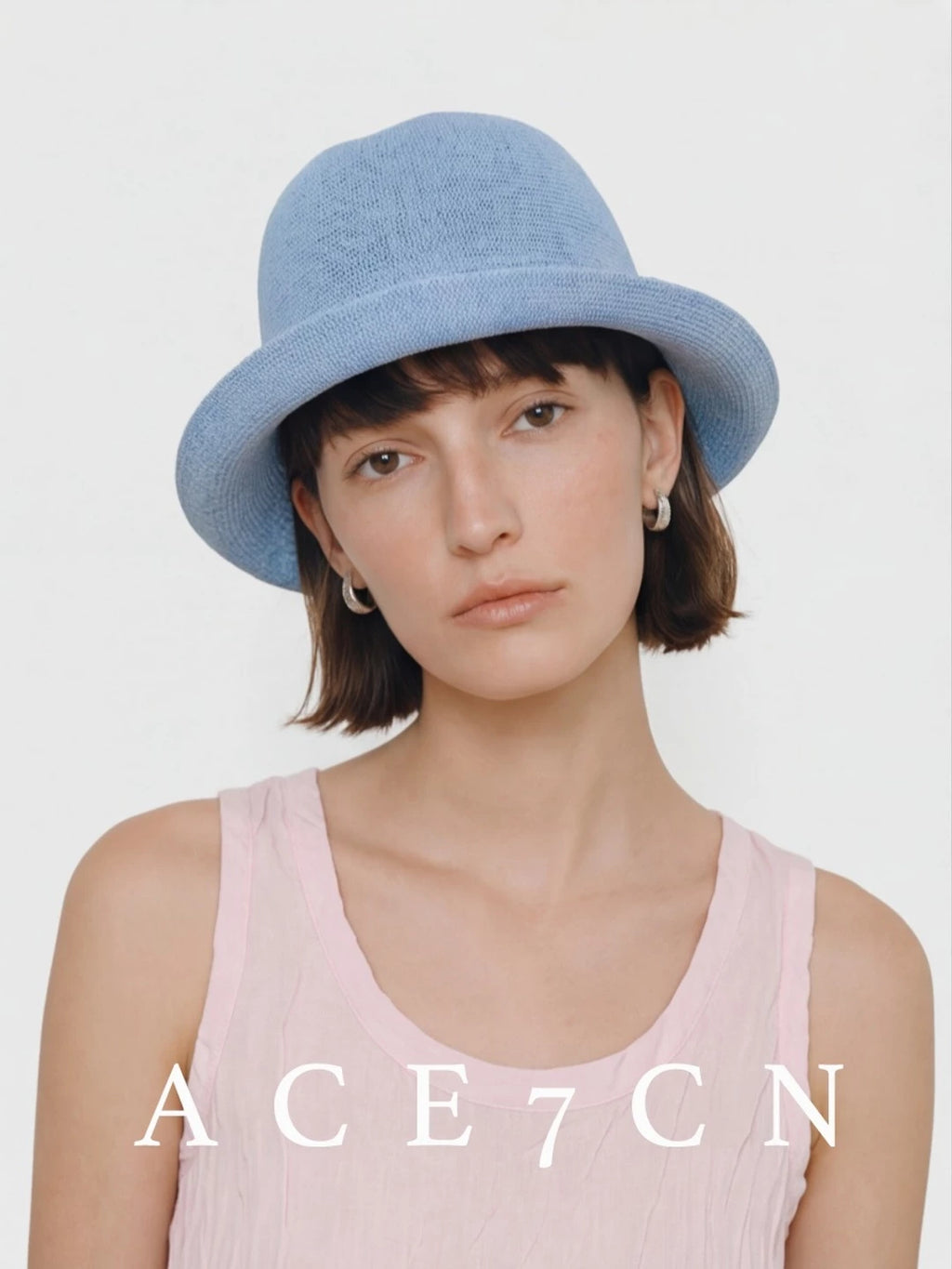 Roll-Brim Washi Paper Bucket Hat — ACE7CN