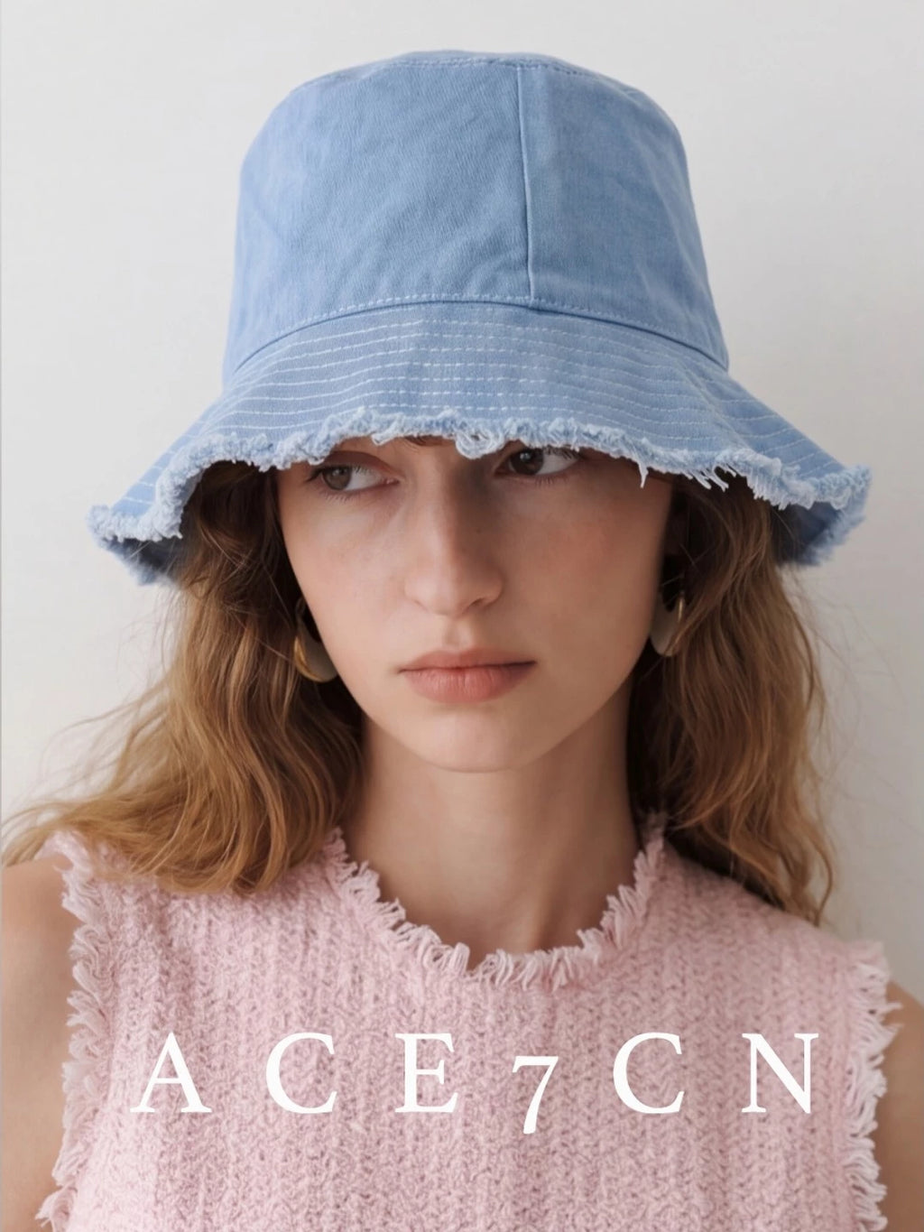 Lightweight Cotton Lampshade Bucket Hat — ACE7CN