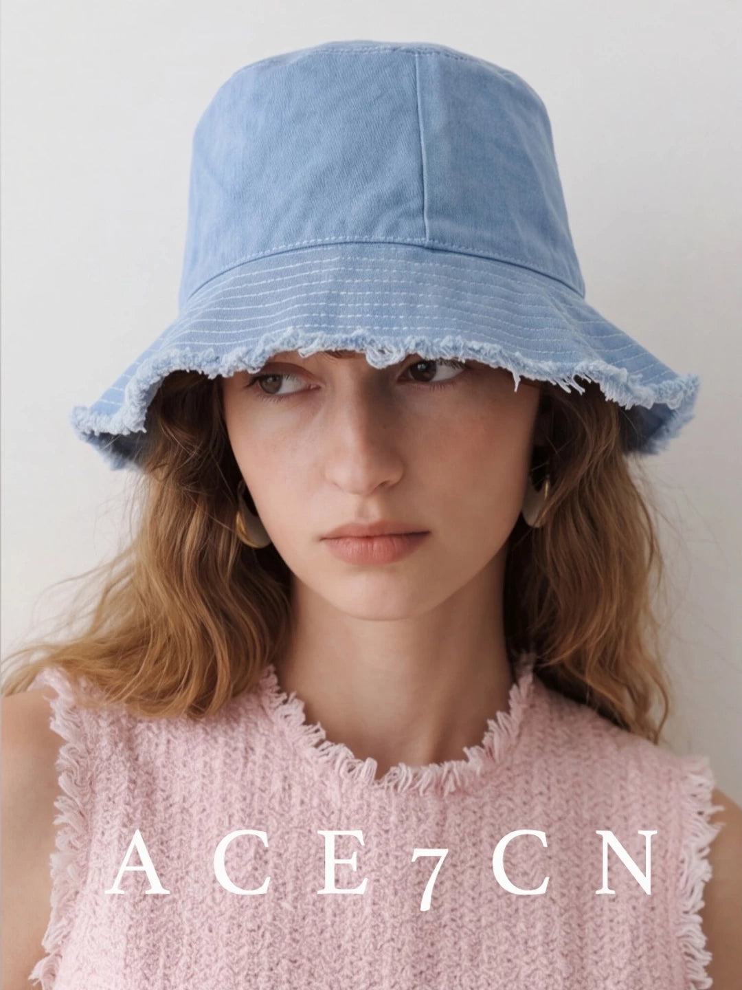 Lightweight Cotton Lampshade Bucket Hat — ACE7CN