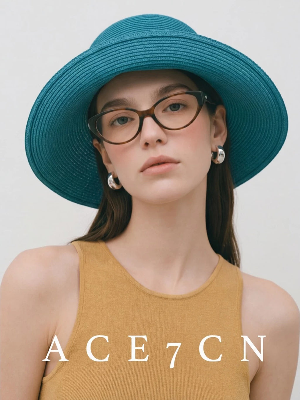 Roll-Brim Straw Bucket Hat — ACE7CN